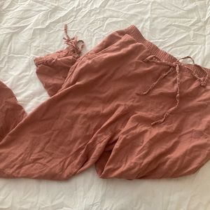 Lovetree pink linen pants